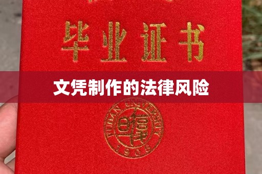 衡水文凭制作的法律风险