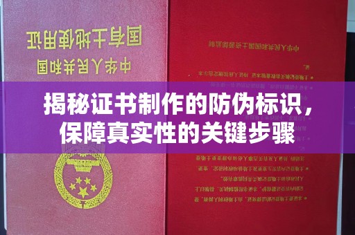 衡水揭秘证书制作的防伪标识，保障真实性的关键步骤