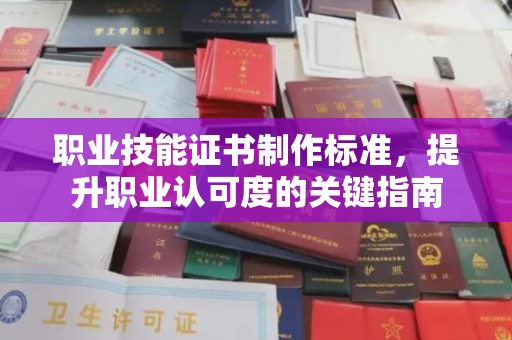 衡水职业技能证书制作标准，提升职业认可度的关键指南