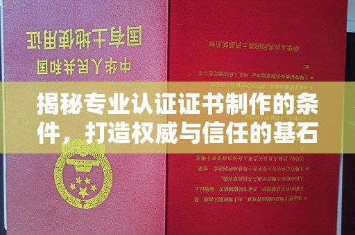 衡水揭秘专业认证证书制作的条件，打造权威与信任的基石